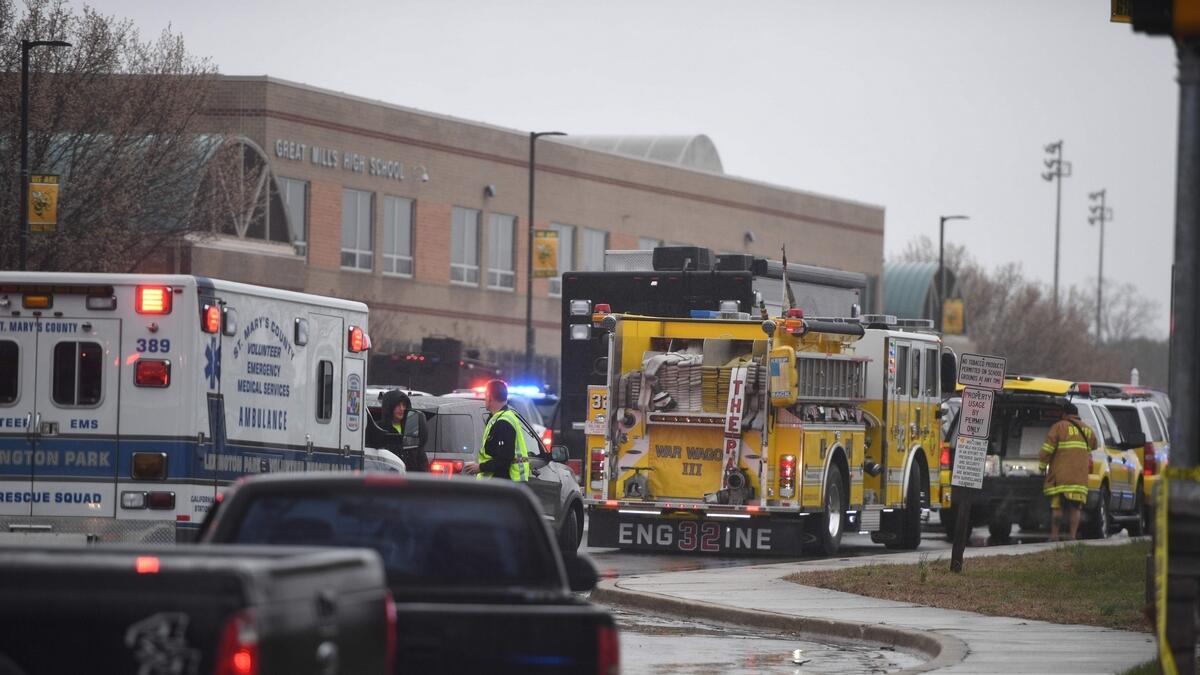 Three hurt in Maryland school shooting: Sheriff