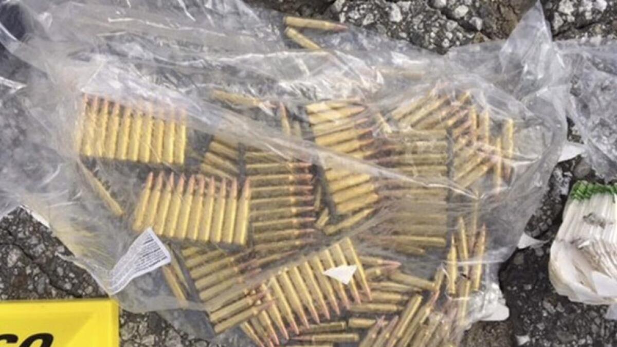 Ammunition confiscated from the attack in San Bernardino, California is shown in this San Bernardino County Sheriff Department handout photo from their Twitter account released to Reuters.