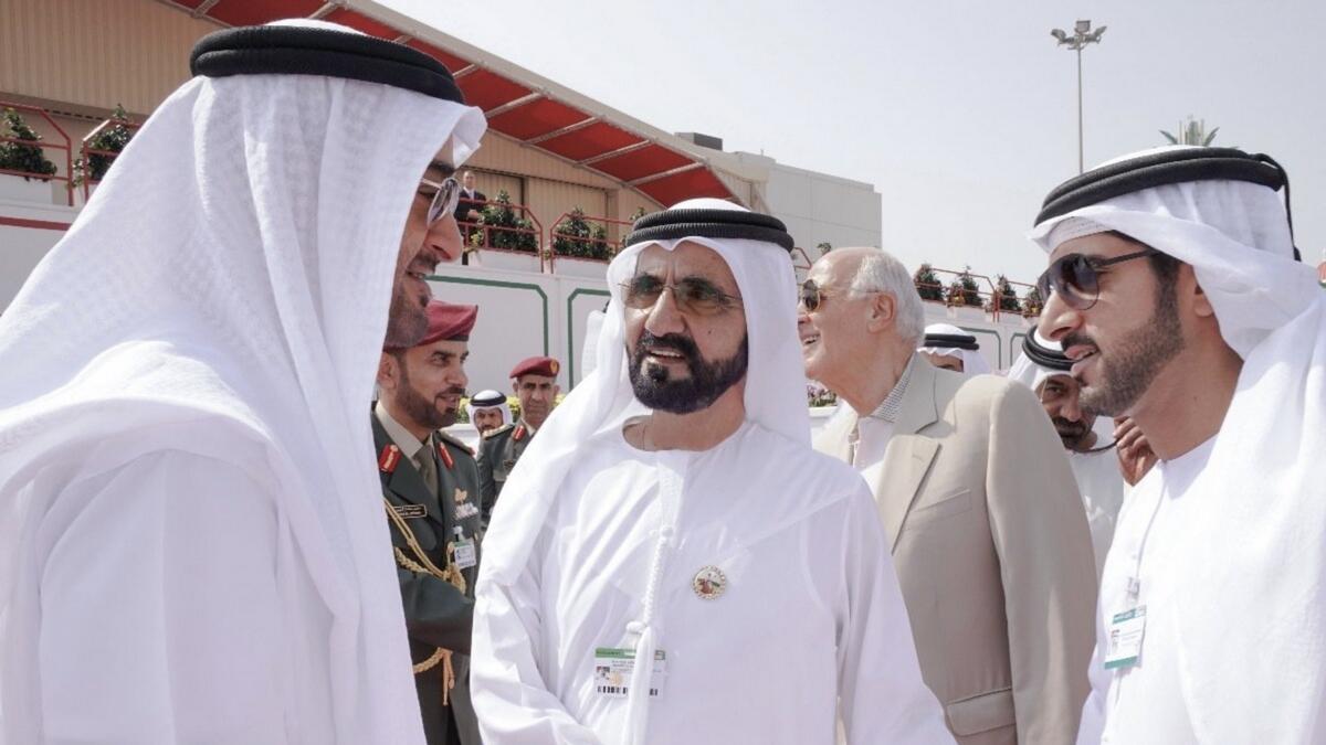 UAE leaders attend Dubai Airshow opening