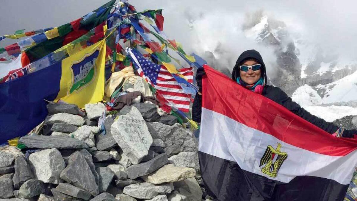 She led a team to the base camp of Mount Everest to help build a school in Nepal. 