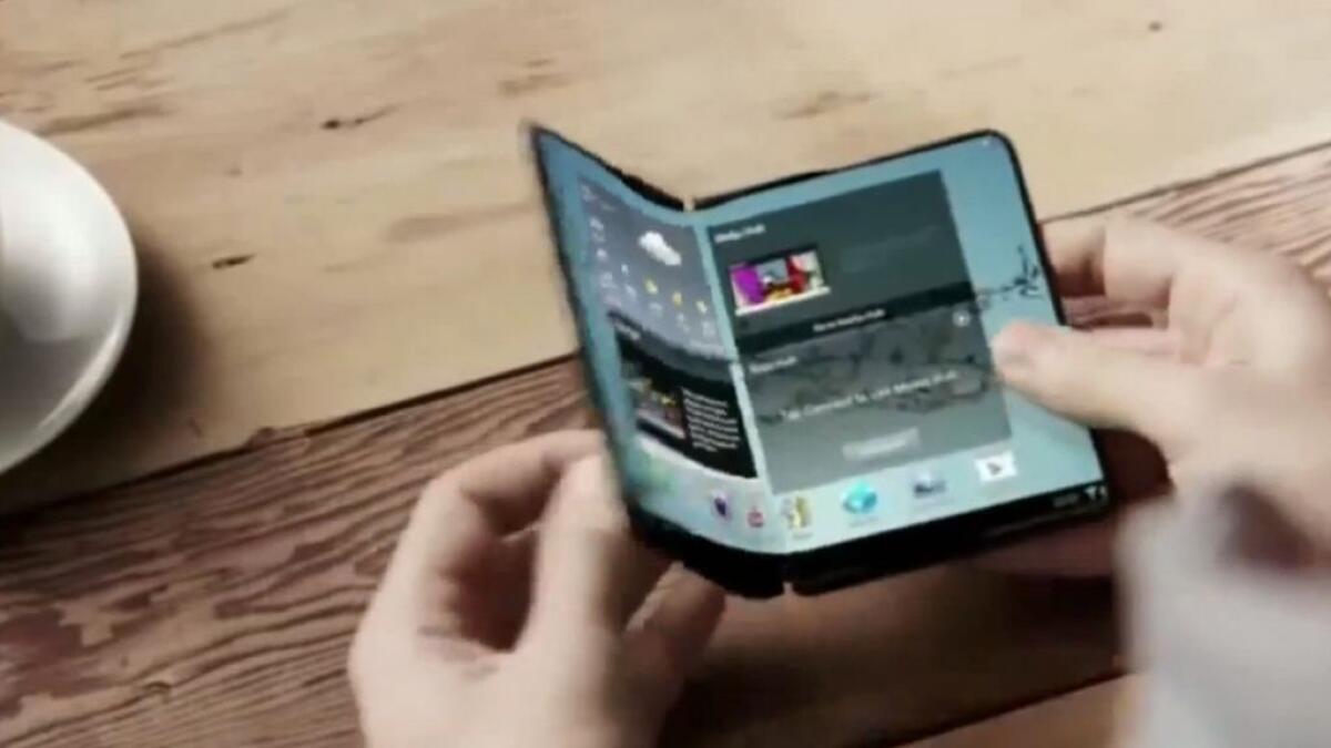 Samsung to have folding smartphones next year