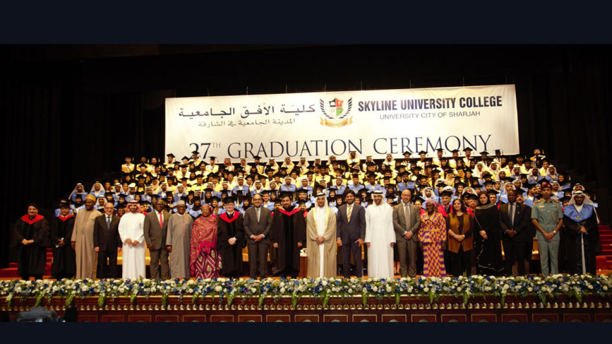 Six pairs of Emirati siblings march together at SUC graduation event