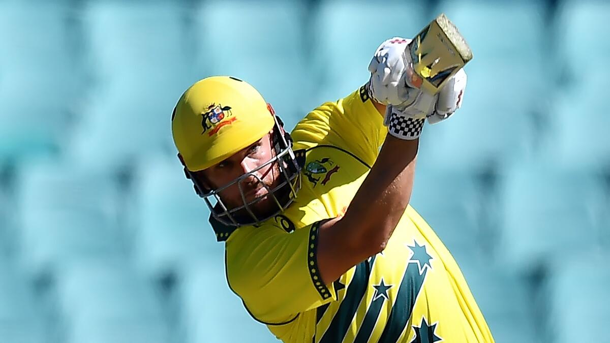 Australian white-ball captain Aaron Finch will play for the Royal Challengers Bangalore (AFP)