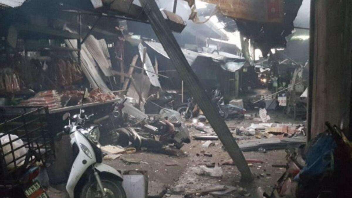 Bombing at market in Thailand kills 3, injures 18
