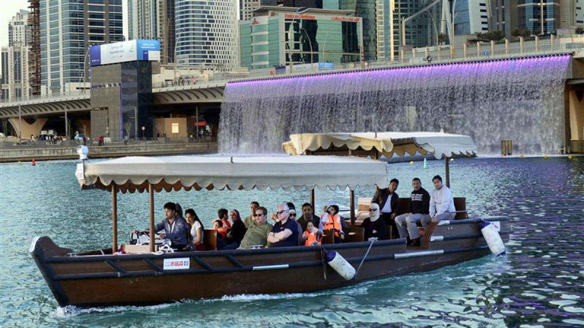 Now you can ride an abra on Dubai Water Canal