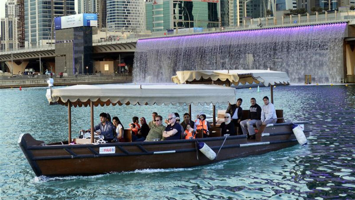 Now you can ride an abra on Dubai Water Canal