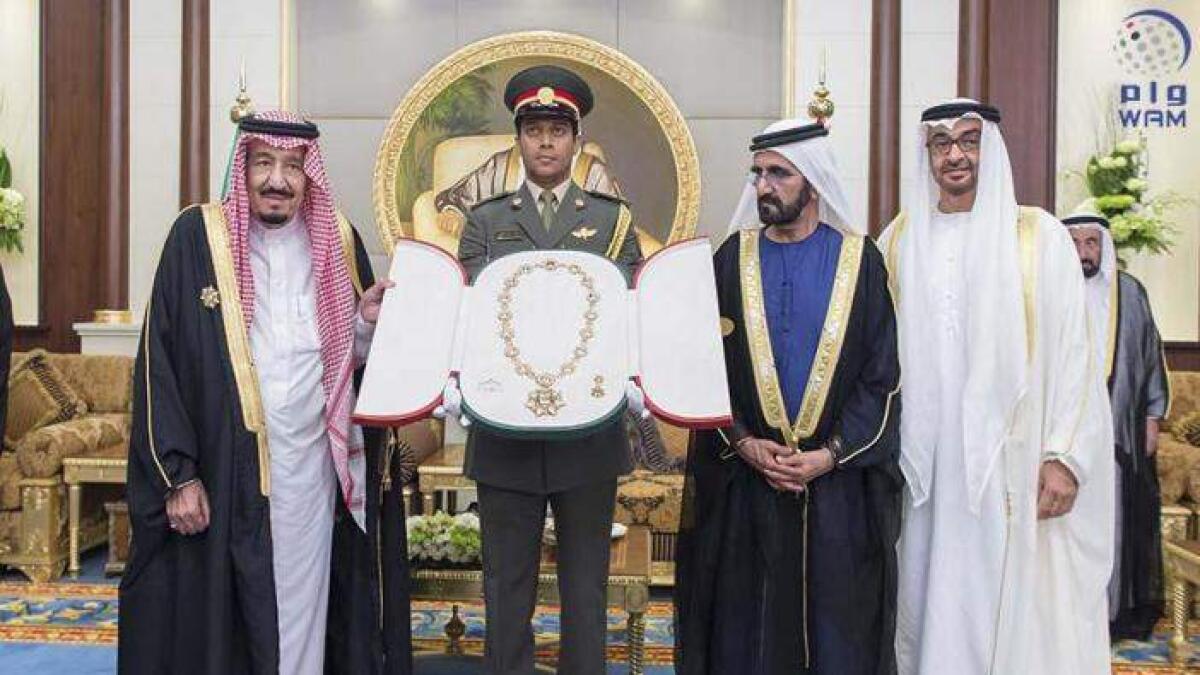 King Salman awarded UAEs highest civilian honour Order of Zayed