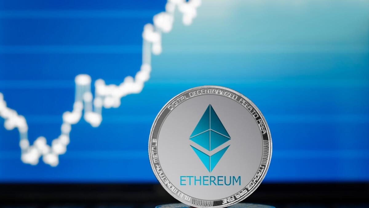 Ether has jumped almost 500 per cent against the dollar this year as the ethereum blockchain becomes more widely used by peer-to-peer - or decentralised — cryptocurrency platforms that enable crypto-denominated lending outside of traditional banking institutions. — File photo