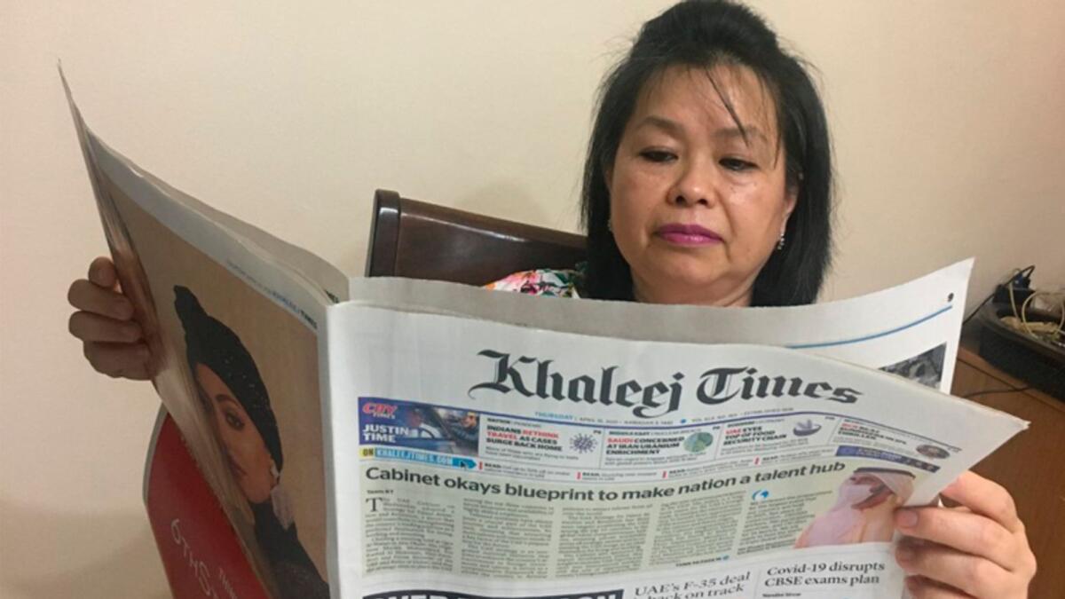 Jocelyn  Liang has been a Khaleej Times reader for 35 years. — Supplied photo