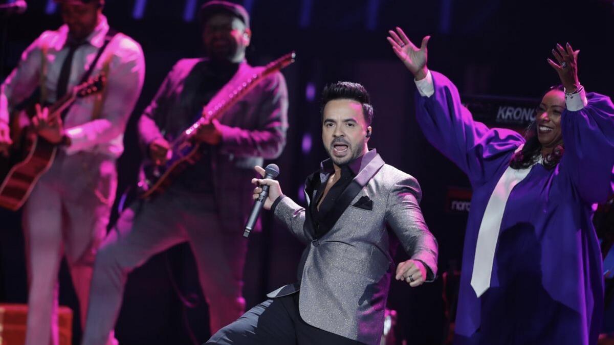 Luis Fonsi performs at the 20th Annual Latin Grammy Awards in Las Vegas last November. - Reuters file