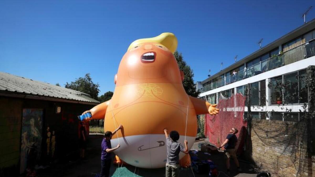Trump Baby to fly over London during US president visit