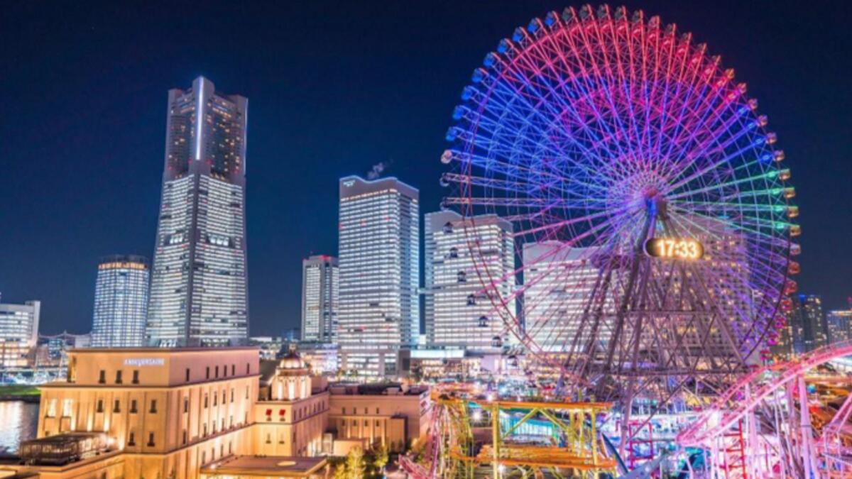 Night view of Yokohama, which will host the International Horticultural Exhibition in 2027.