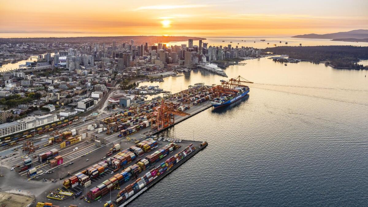 DP World Vancouver handles one in every $3 of Canada’s trade in goods outside of North America. — Courtesy: Dubai Media Office/Twitter