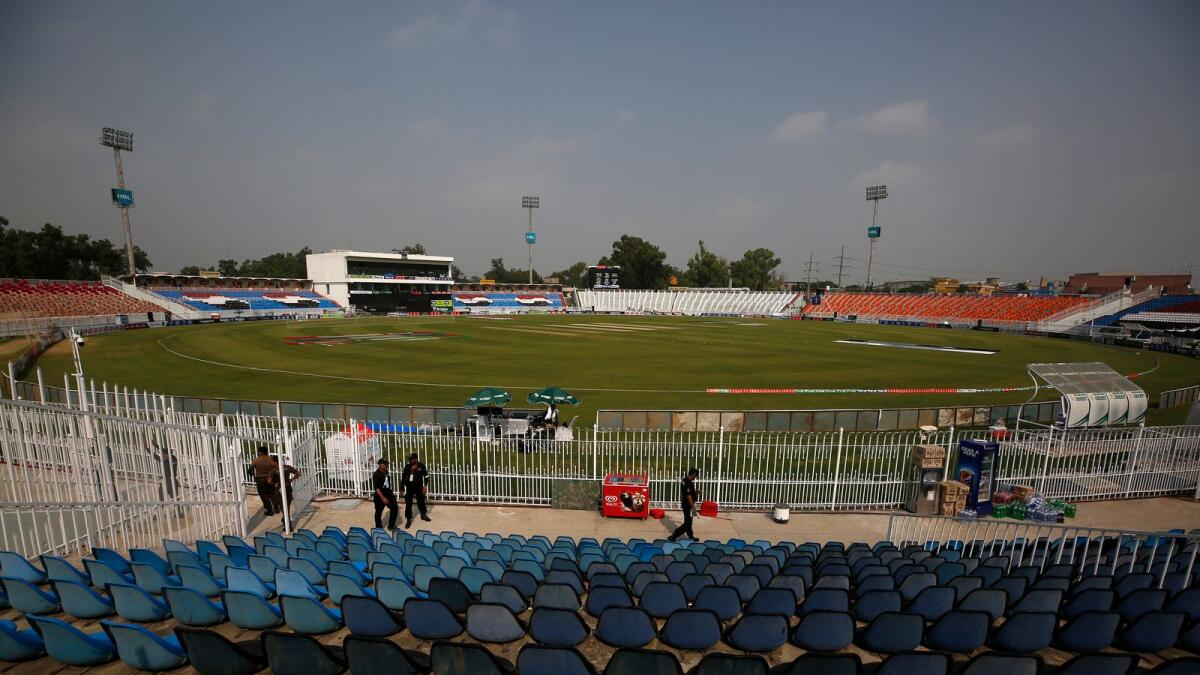 New Zealand called off their Pakistan tour ahead of their first match at the Rawalpindi Cricket Stadium on Friday. (AP)