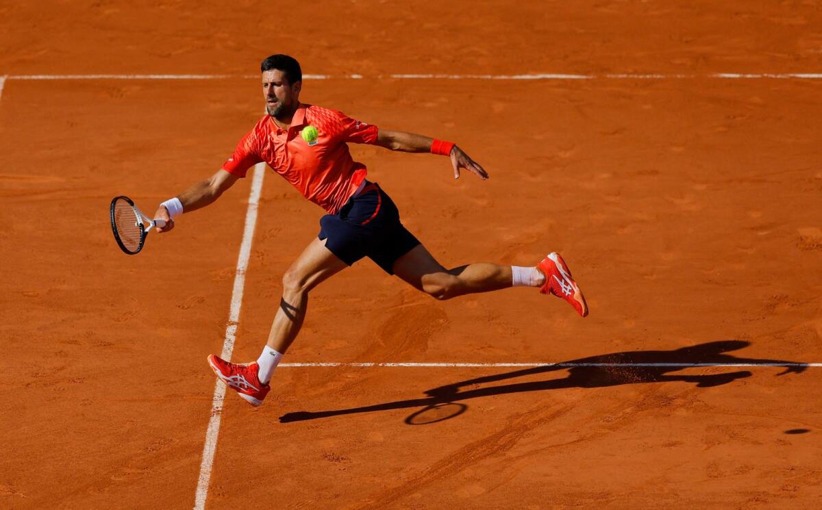 Serbia's Novak Djokovic in action during his third round match against Spain's Alejandro Davidovich Fokina. - Reuters