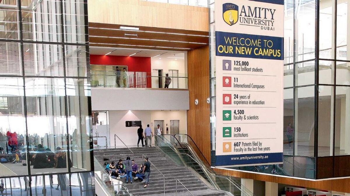 Campus of Amity University Dubai, like several campuses in UAE, has undergone massive expansion. Ensuring a proper university experience helps attract foreign students. 