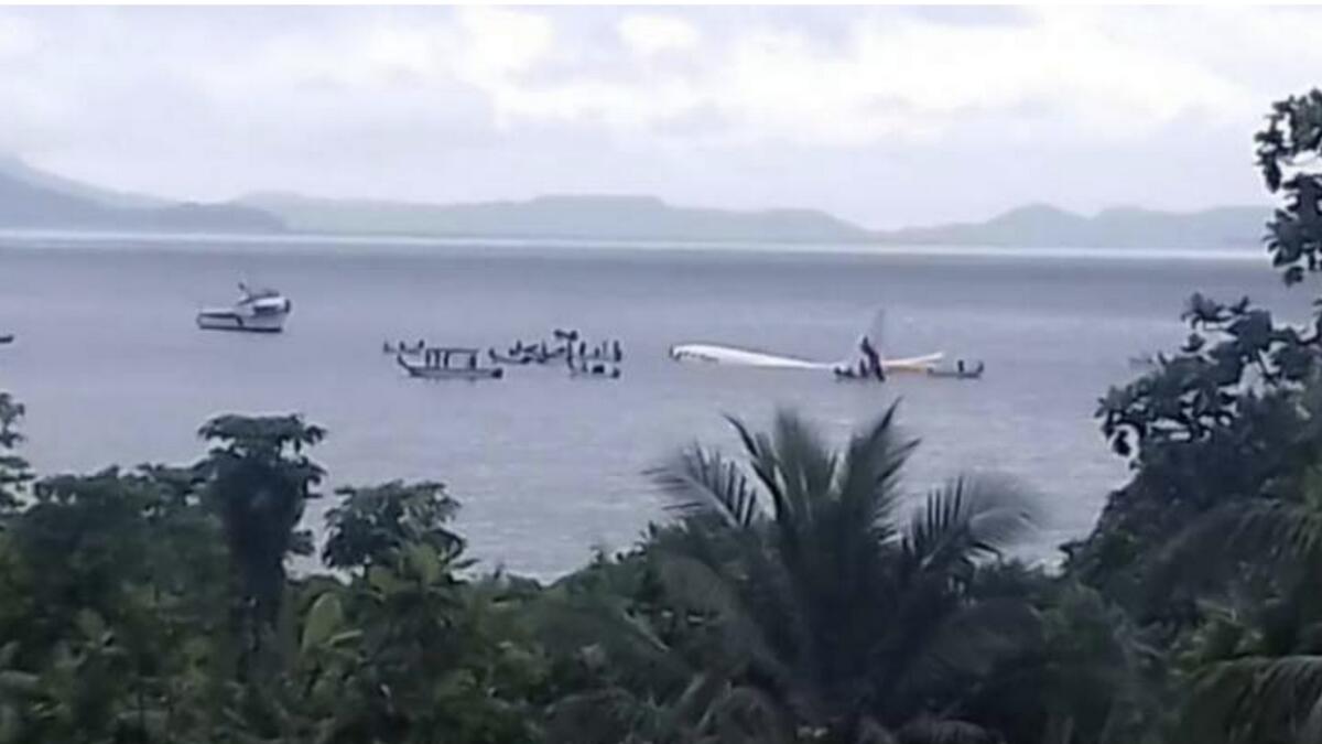 Airline says one missing after Pacific lagoon plane crash
