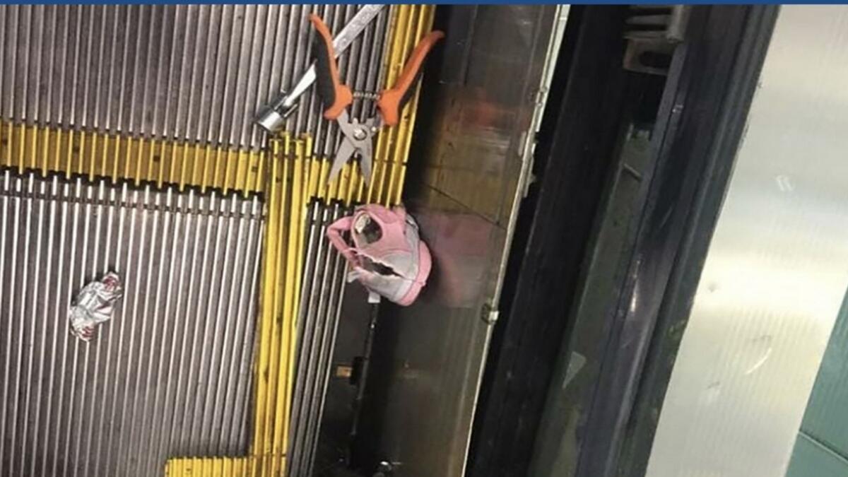 4-year-old girls foot gets stuck in mall escalator in Dubai 