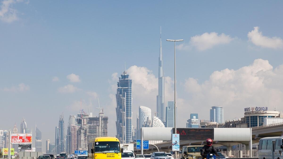 UAE traffic, Sheikh Zayed Road, Dubai, Abu Dhabi