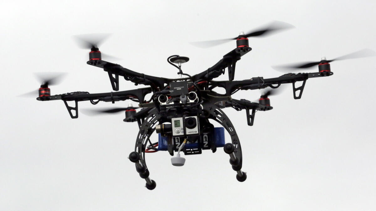 FILE - In this Feb. 13, 2014 file photo, a drone is demonstrated in Brigham City, Utah. (AP Photo)