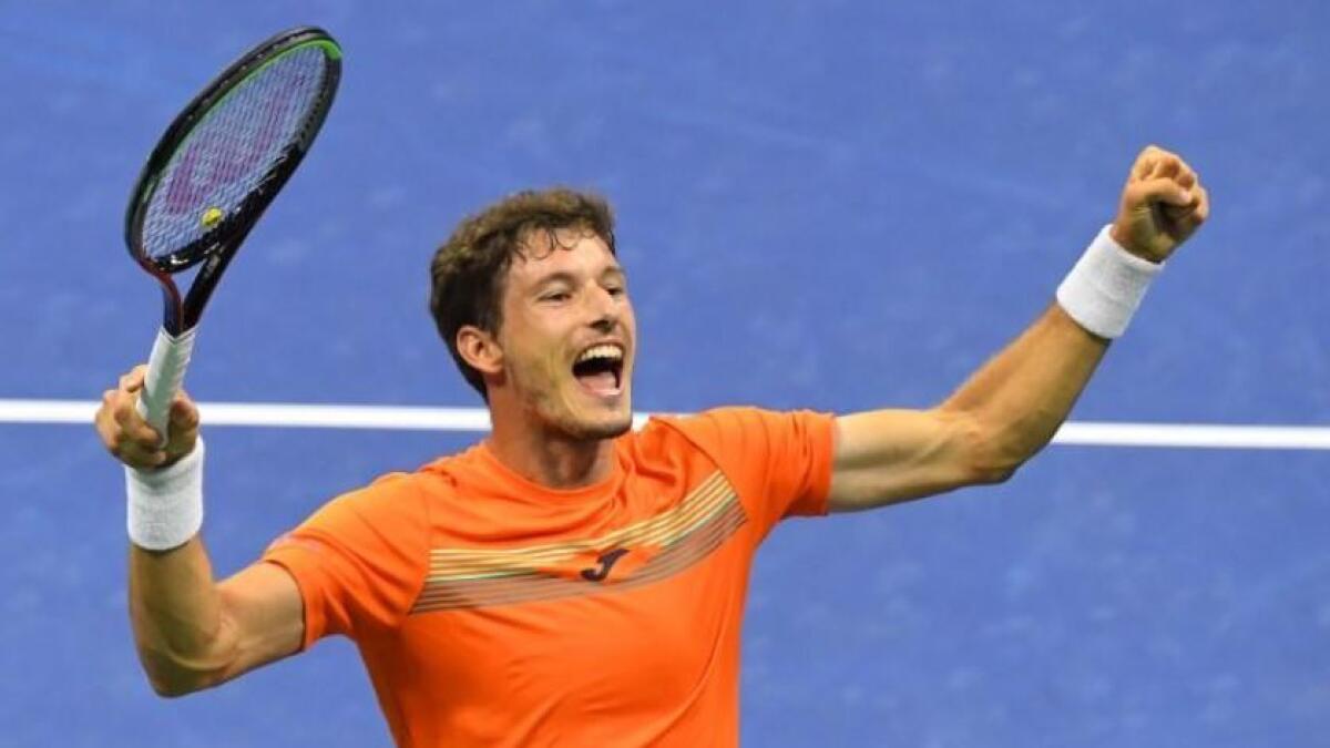 Carreno Busta admitted that fortune was on his side at times in the match. (Reuters)