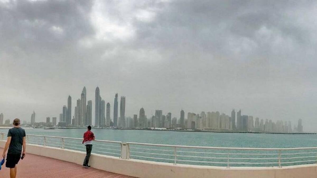 UAE weather, Cloudy, dusty, uae