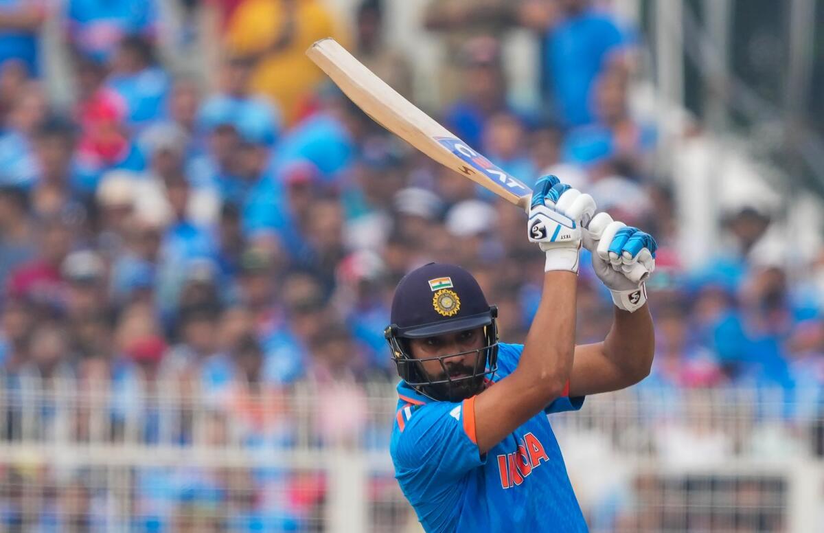 Indian batter Rohit Sharma has made 442 in eight matches at an astonishing strike rate of 122.77. — PTI