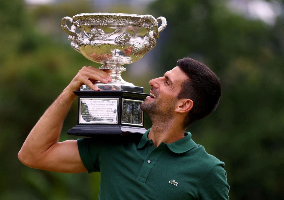Australian Open champion Serbia's Novak Djokovic. — Reuters