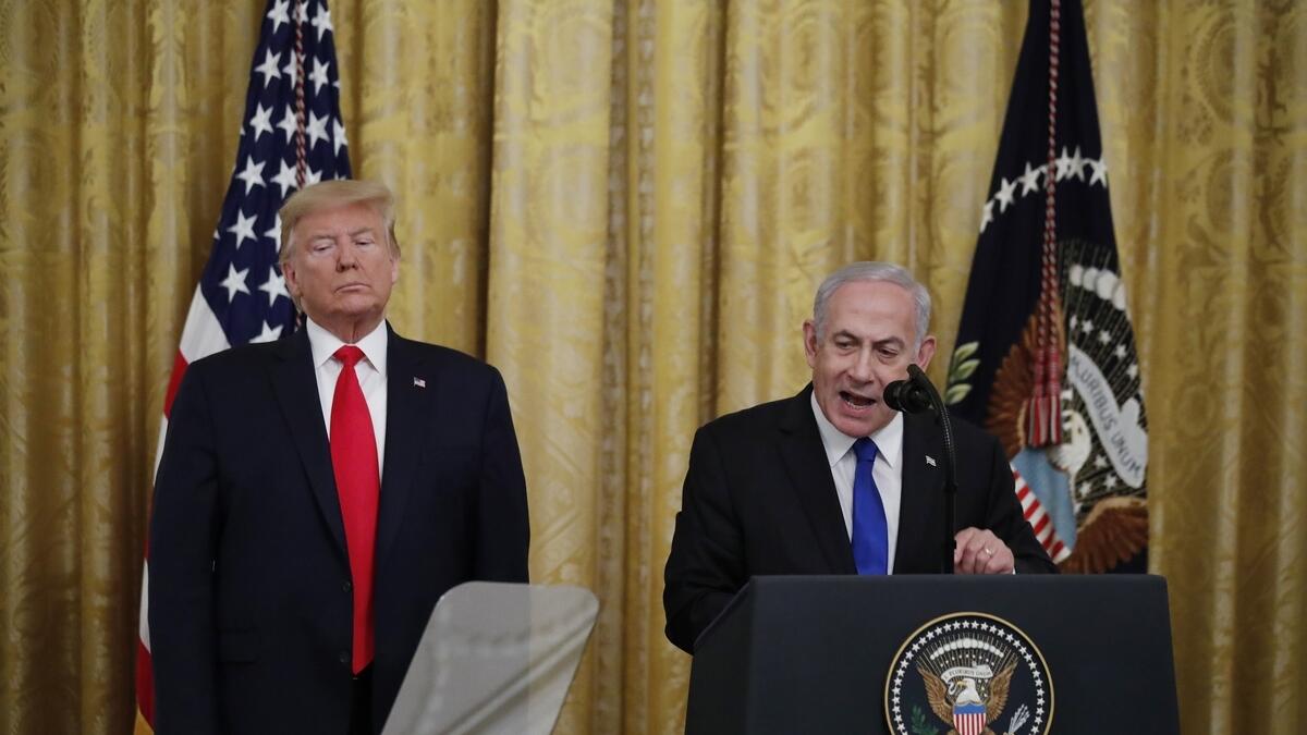 trump, netanyahu, middle east peace, deal of the century, palestine