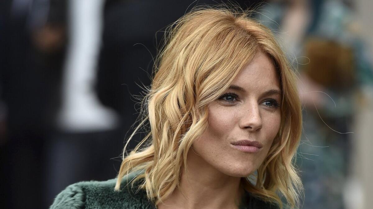 Sienna Miller was in the front row