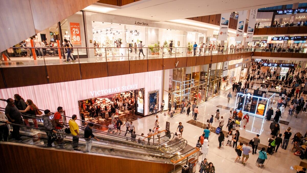 Shoppers at a mall in Dubai. Nearly half of GCC residents expecting to pay more for Eid gifts than last year. - KT file