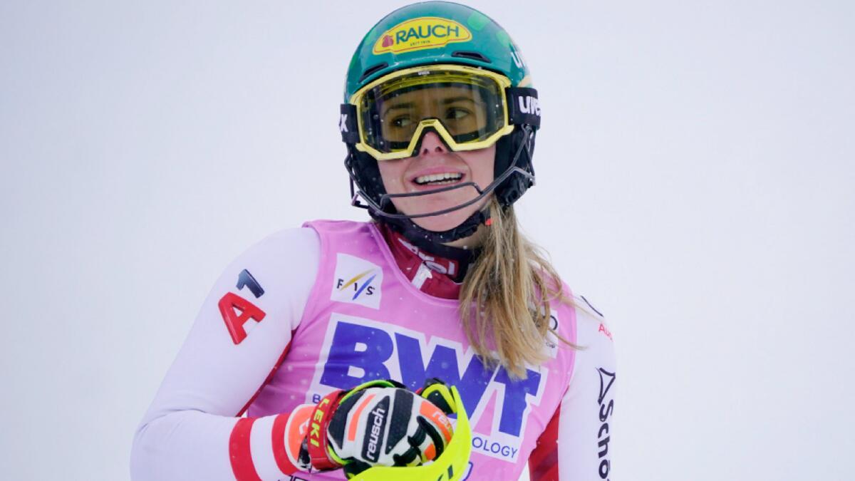 Austrian world champion Katharina Liensberger. – AP