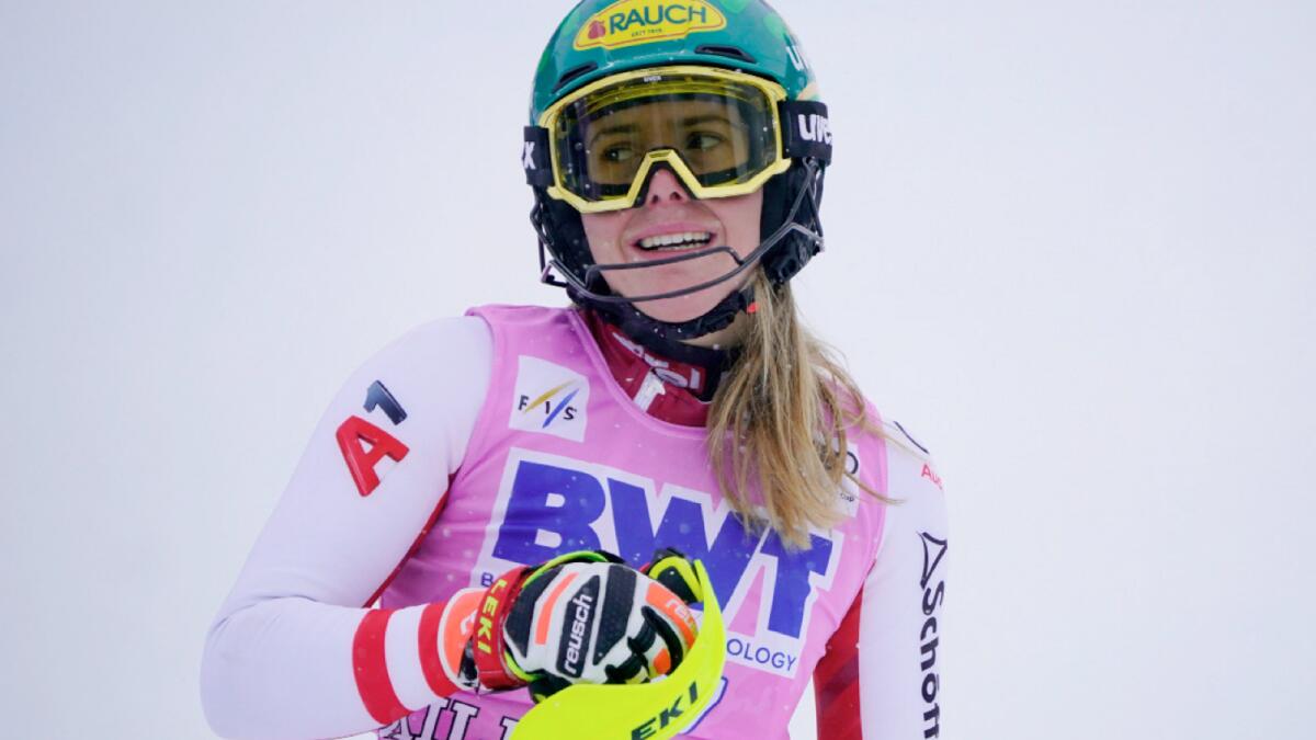 Austrian world champion Katharina Liensberger. – AP