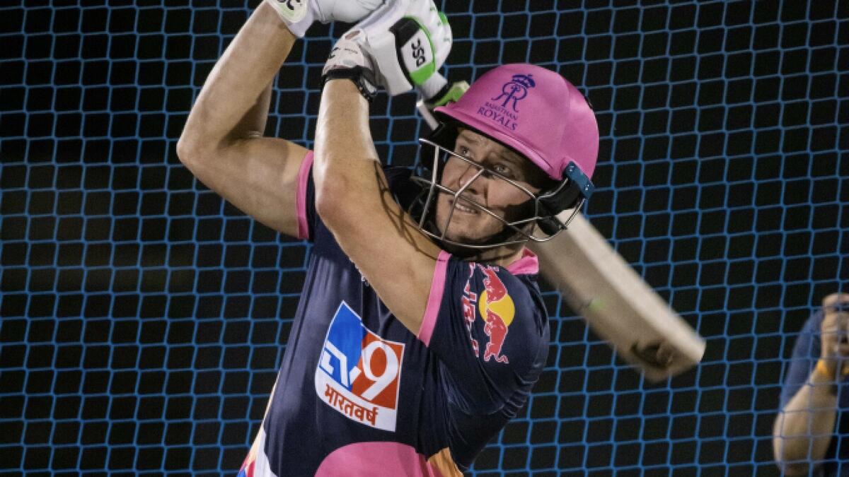 Rajasthan Royals' South African star David Miller during a net session in Dubai. (Supplied photo)