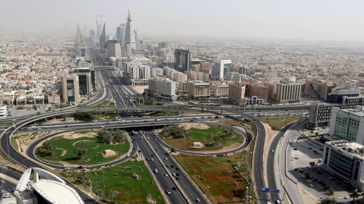 General view in Riyadh. Oxford Economics projected that the non-oil sector will again lead the rebound in the GCC region next year. — Reuters