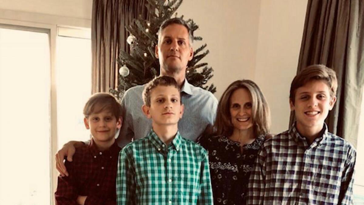 Brian Sidle with his family. — Supplied photos