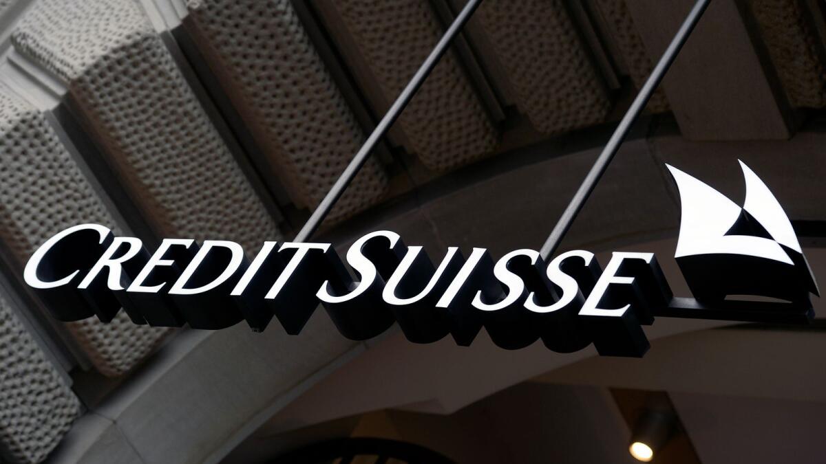 The logo of the Swiss bank Credit Suisse is seen on a building in Zurich, Switzerland. A German newspaper and other media say a leak of data from Credit Suisse, Switzerland’s second-biggest bank, reveals details of the accounts of more than 30,000 clients — some of them unsavory — and points to possible failures of due diligence in checks on many customers. — File photo