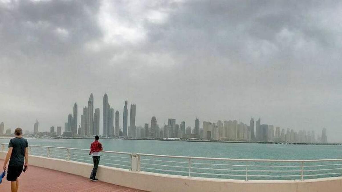 Video: Rain hits parts of UAE, warning of 7-ft-high waves issued