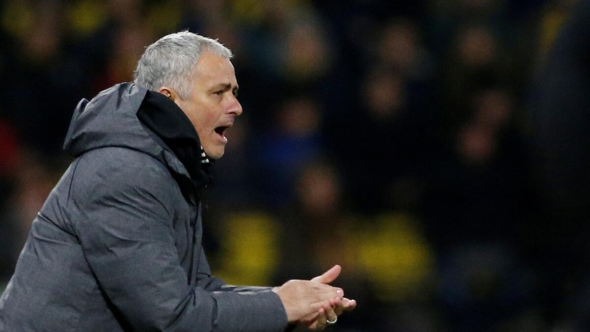 Mourinho unhappy with two late Watford goals 