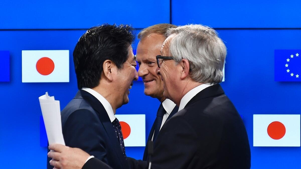 Japan, EU trade pact puts Trump on notice