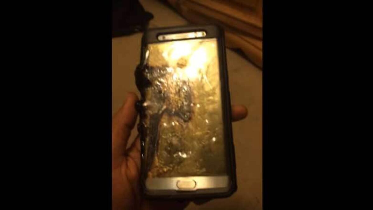 Samsung Galaxy Note 7 explodes, burns 6-year-old