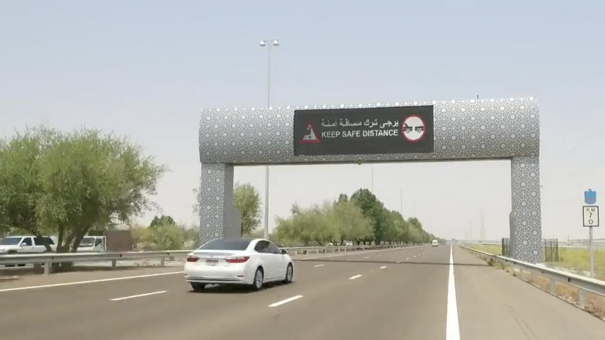 tailgaters,Abu Dhabi roads, traffic fine, uae traffic