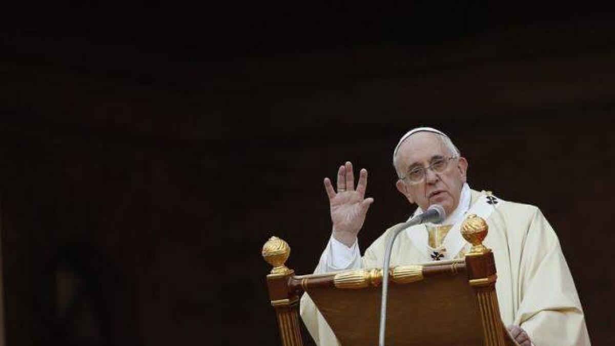 Pope: Vatican will shelter 2 families fleeing war, hunger