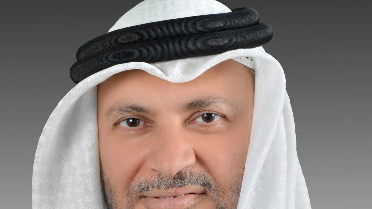 UAE’s Minister of State for Foreign Affairs, Dr Anwar bin Mohammed Gargash.- Wam 