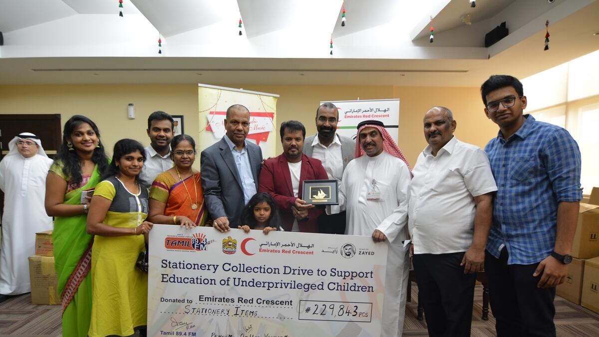 89-hour radio drive collects 3,000kg stationery items for needy kids