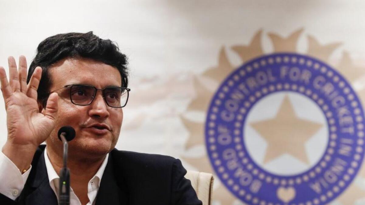Former India captain and current BCCI president Sourav Ganguly