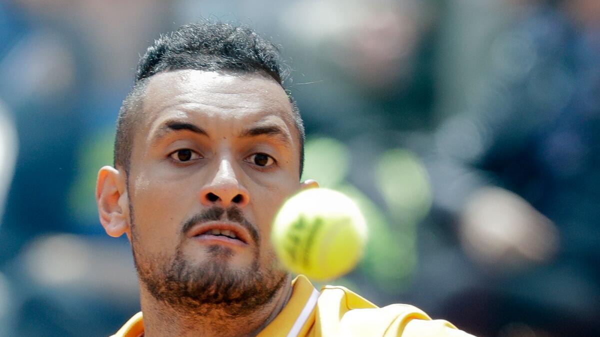 Nick Kyrgios of Australia says playing in front of empty stadiums just does not sit right with him. — AP