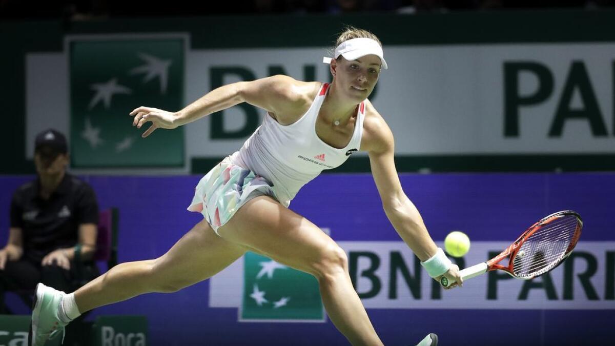 Kerber turns on the style in victory against Halep