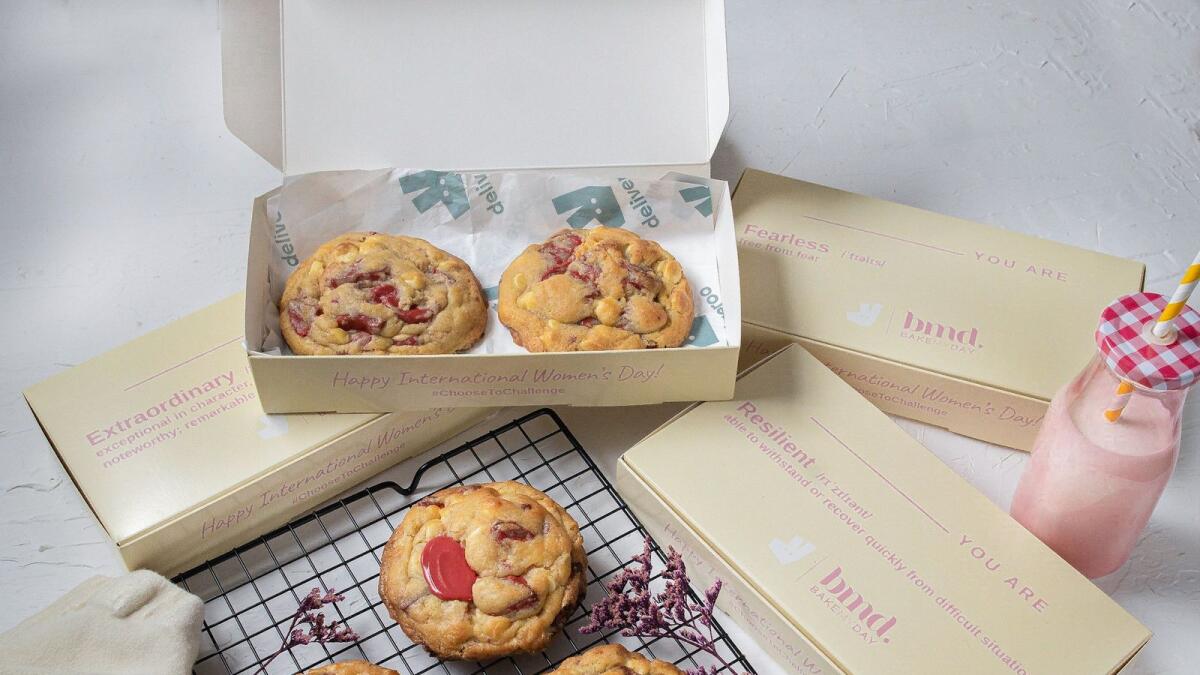 Go ahead...Bake My Day, a female-led cookie brand, and Deliveroo have partnered to create a limited edition thank you gift for all the awesome women in everyones’ lives. Each gift box contains strawberry white chocolate cookies, which can be purchased for Dh30 exclusively on the app today.