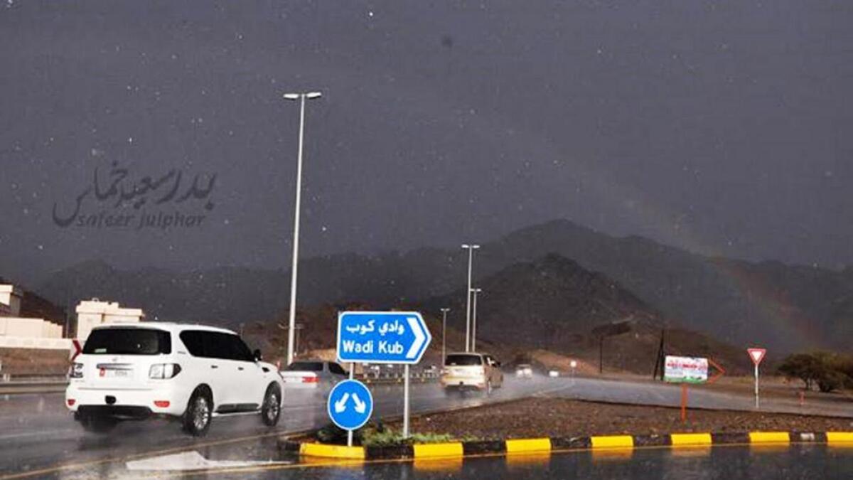 Watch: Heavy rains lash parts of Ras Al Khaimah  